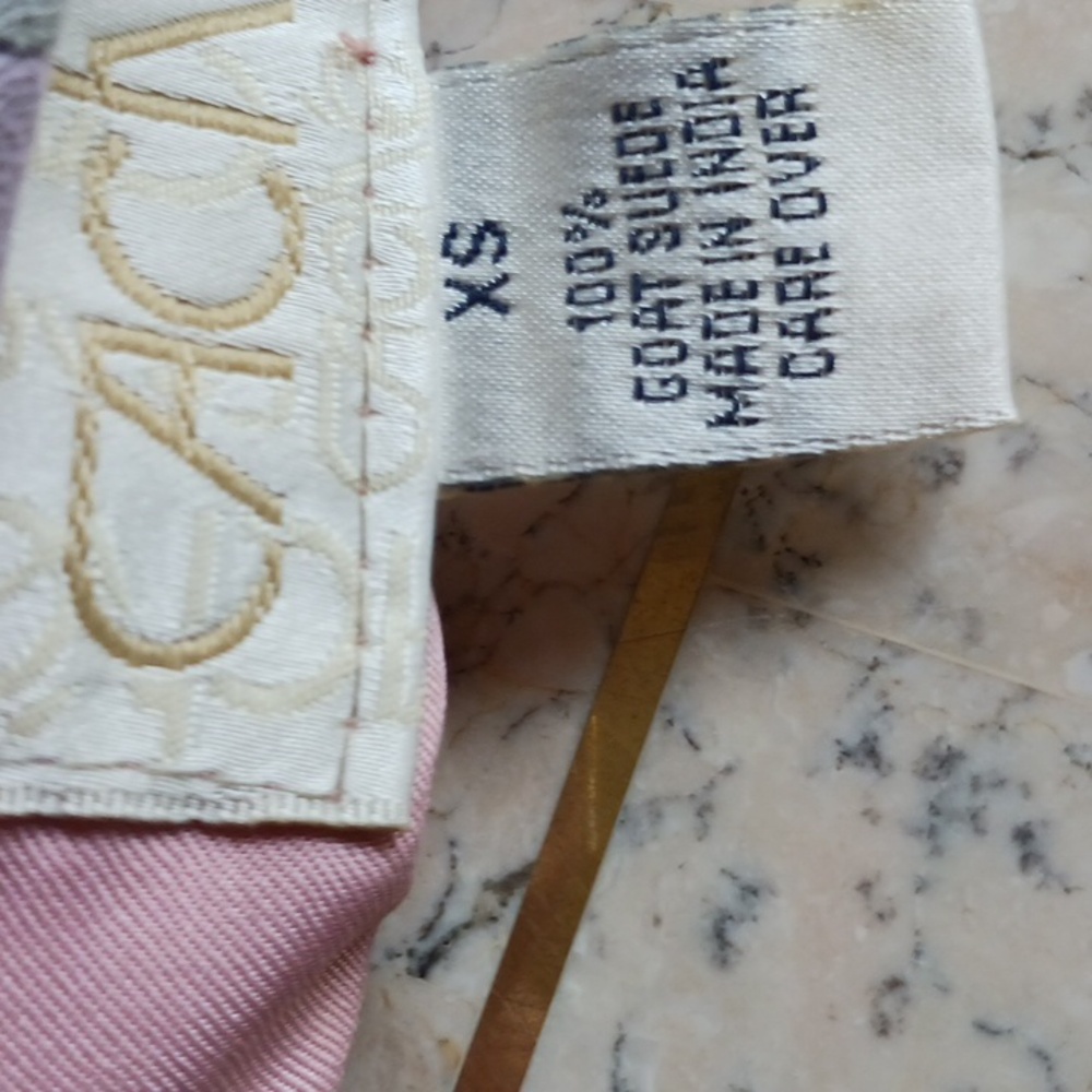 Vintage-One Of A Kind, multi color block suede vest..sz..XS.."Cache", New w/tags - Picture 4 of 15